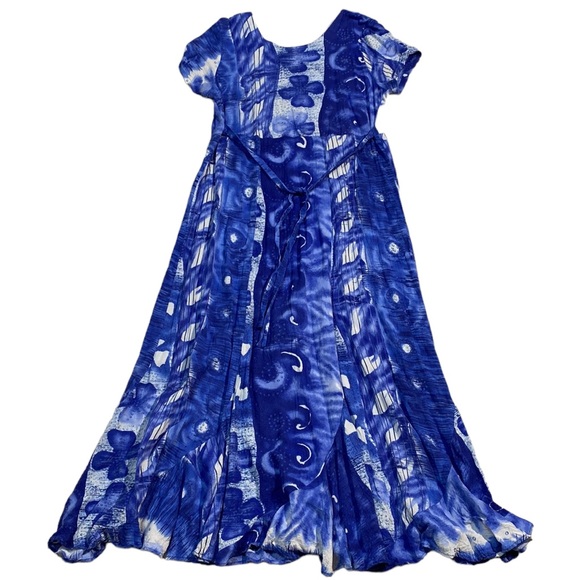 Jams World Dresses Jams World Vintage Maxi Ruffled Art Dress Size